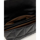 AllSaints Ondine Quilted Leather Shoulder Bag In Black