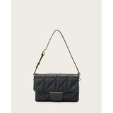 AllSaints Ondine Quilted Leather Shoulder Bag In Black