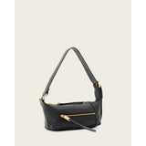 AllSaints Vega Leather Mini Bag In Black