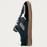 Alohas Tb.490 Rife Grain Leather Sneakers in Black & White