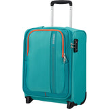 American Tourister Sea Seeker 45cm Upright 2 Wheel Suitcase In Aqua Green