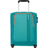 American Tourister Sea Seeker 45cm Upright 2 Wheel Suitcase In Aqua Green