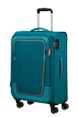 American Tourister Pulsonic Spinner 68 Exp in Stone Teal