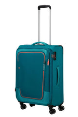 American Tourister Pulsonic Spinner 68 Exp in Stone Teal