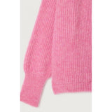 American Vintage Cardigan East In Bubble Pink Marled