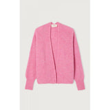 American Vintage Cardigan East In Bubble Pink Marled
