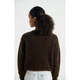 American Vintage Cardigan Vitow In Melange Coffee