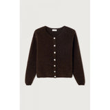 American Vintage Cardigan Vitow In Melange Coffee