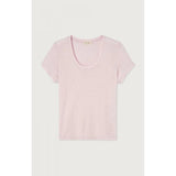 American Vintage Jacksonville SS In Guimauve In Pale Pink