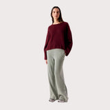 American Vintage Sweater Vitow In Dark Red