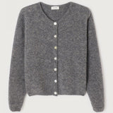 American Vintage Vitow Button Cardigan In Grey