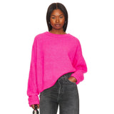 American Vintage Vitow Sweater in Rose Fluo Chine