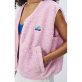 American Vintage Women's Jacket Hoktown in Melange Sugared Almond Pink