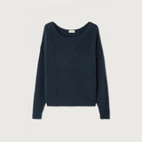American Vintage Women's Jumper Damsville in Navy Blue Black Melange