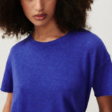 American Vintage Women's T-Shirt Short Sleeves Sonoma in Vintage Royal Blue