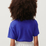 American Vintage Women's T-Shirt Short Sleeves Sonoma in Vintage Royal Blue