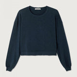 American Vintage Women's t-shirt Sonoma in Navy Blue Vintage