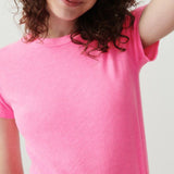 American Vintage Women's T-Shirt Sonoma in Pink Acid Fluo