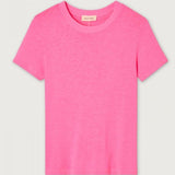 American Vintage Women's T-Shirt Sonoma in Pink Acid Fluo