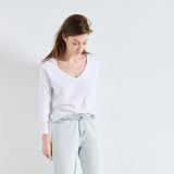 American Vintage Women's T-shirt Sonoma in White