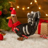 Amica Felt Festive Turkey With Candy Cane