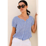 Aspiga Lisbon Blouse In Santorini Blue