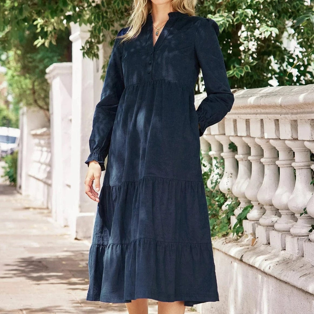 Long top corduroy dress