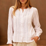 Aspiga Vienna Long Sleeve Blouse in White