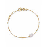 Astley Clarke Gold Biography White Pearl Station Bracelet