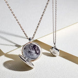 Astley Clarke Silver Medium Biography Locket Necklace