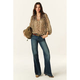 ba&sh Capucine Blouse In Ecru