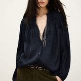 ba&sh Cesira Shirt In Navy