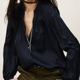 ba&sh Cesira Shirt In Navy