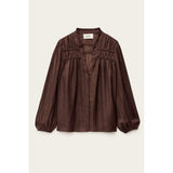 ba&sh Cessia Shirt In Chocolat
