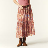 ba&sh Clarie Flowing Midi Skirt In Pink