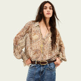 ba&sh Cleo Top In Bleu