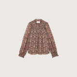 ba&sh Denna Blouse In Burgundy