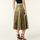 ba&sh Falone Midi Skirt In Gold