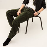 ba&sh Fino Cargo Jogger Trousers In Khaki Green