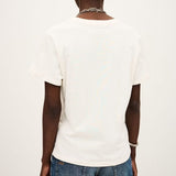 ba&sh Ioni Varsity-style T-shirt in Ecru