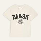 ba&sh Ioni Varsity-style T-shirt in Ecru