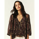 ba&sh Kamala Top In Chocolat