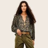 ba&sh Kross Blouse In Green