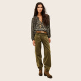ba&sh Kross Blouse In Green