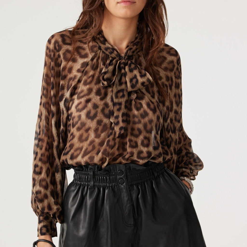 Ba sh Shirt Floe in Leopard print