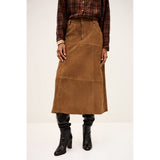 ba&sh Massia Midi-length Skirt In Tan