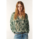 ba&sh Menaelle Blouse In Green