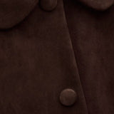 ba&sh Milas Straight-cut Jacket In Chocolate brown