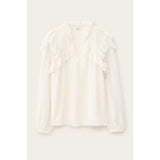 ba&sh NILS Long-sleeved Blouse In Ivory