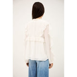 ba&sh NILS Long-sleeved Blouse In Ivory
